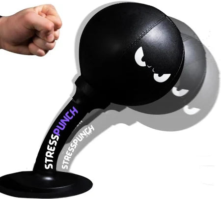 Desktop punching bag for stress relief & adrenaline boost