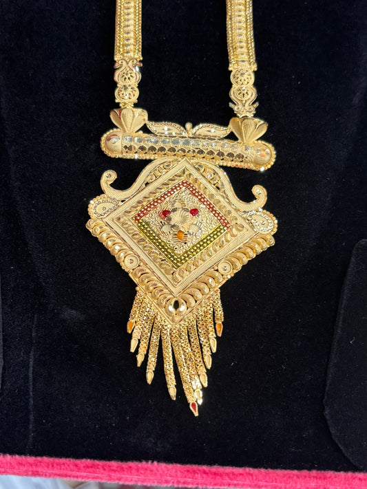 1 gm gold necklace gold beaded artificial jwellery