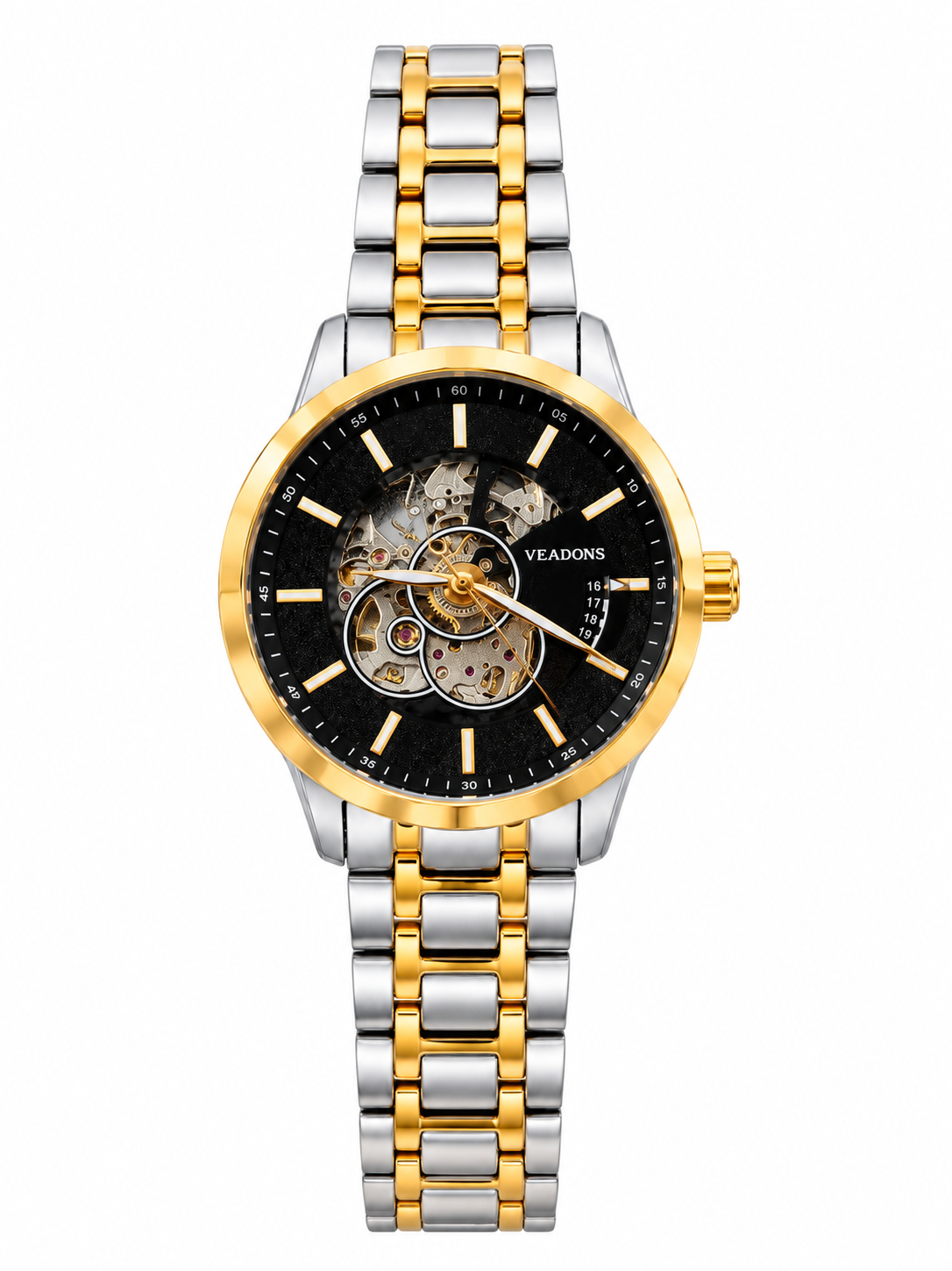 Veadons Automatic Skeleton Mechanical Water proof Watch for Men