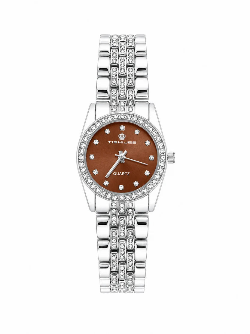 Women’s Luxury Fashion Watch   Brown Dial, t