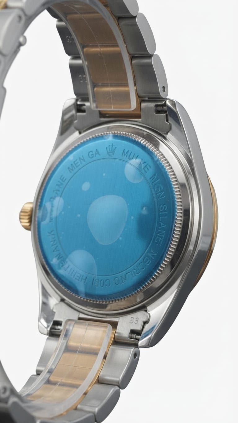 Rolex Style Two-Tone Datejust Stainless Steel Watch – Silver Dial