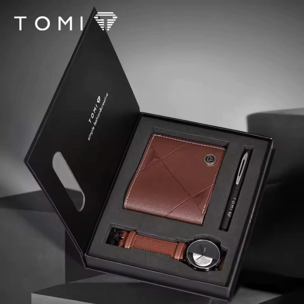 Luxury 4-in-1 Brown Men's Exclusive Gift Box Set