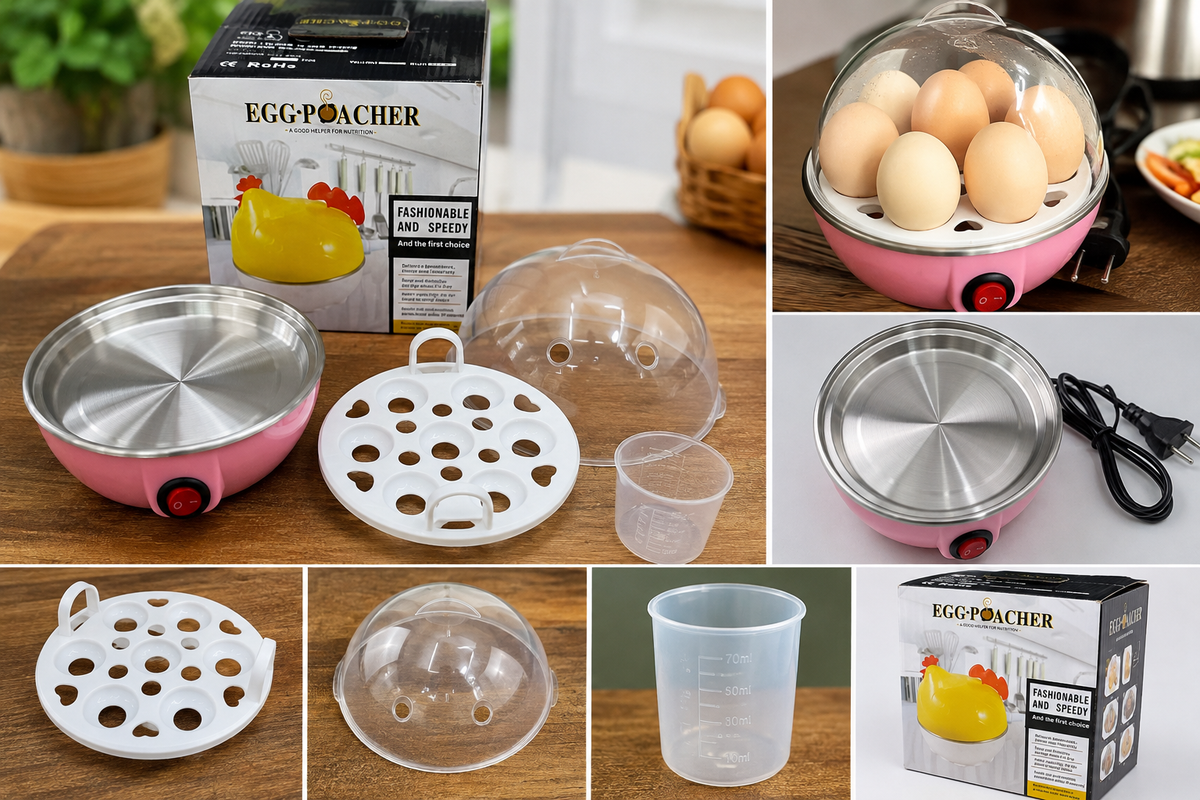 🥚 Electric Egg Poacher & Steamer Egg Automatic Egg Cooker 🍳
