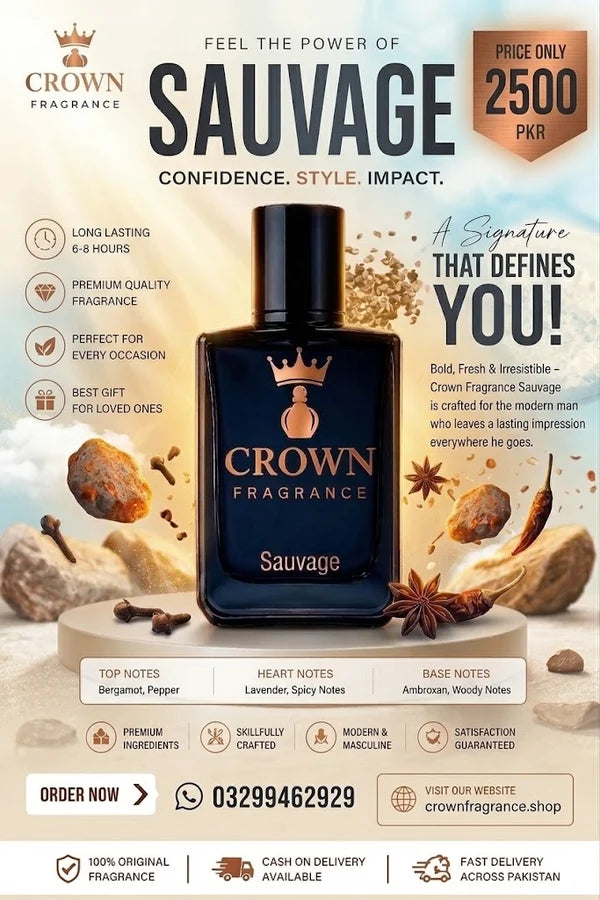 Sauvage Perfume By Crown Fragrance